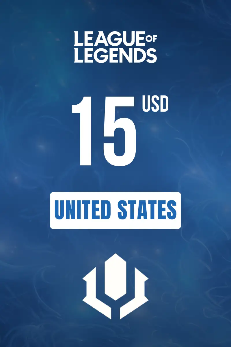 League of Legends 15 USD Gift Card (United States) - Digital Key