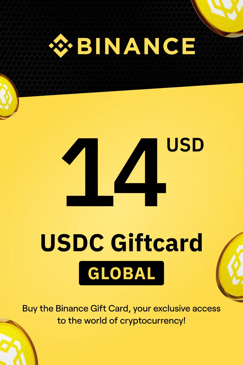 Binance (USDC) 14 USD Gift Card (Global) - Digital Key