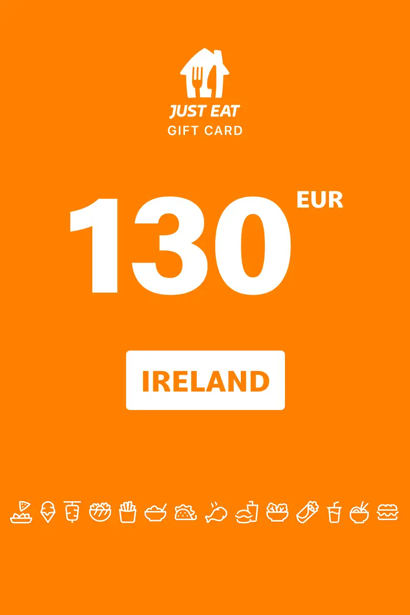 Just Eat 130 EUR Gift Card (Ireland) - Digital Key