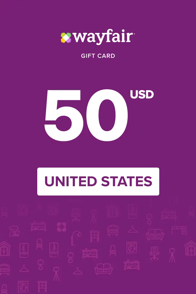 Wayfair 50 USD Gift Card (United States) - Digital Key