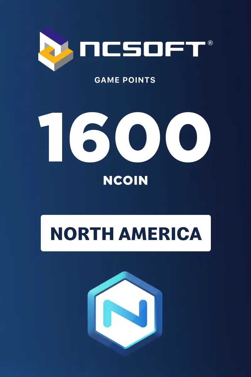 1600 NCoins (North America) (PC) - NCSoft - Digital Key