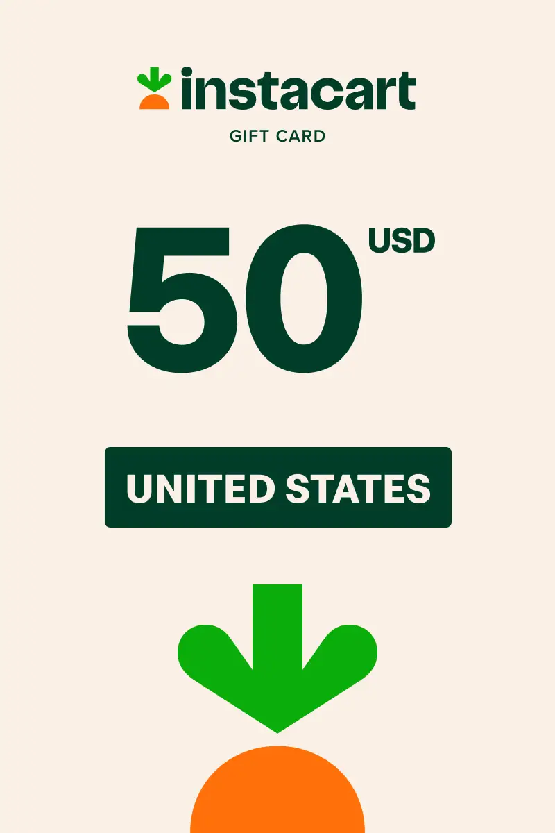 Instacart 50 USD Gift Card (United States) - Digital Key
