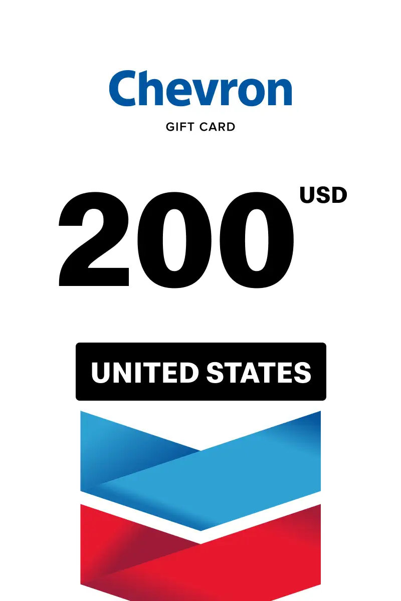 Chevron 200 USD Gift Card (United States) - Digital Key