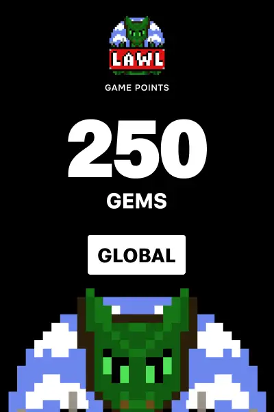 Lawl Online 250 Gems (Global) - Digital Key