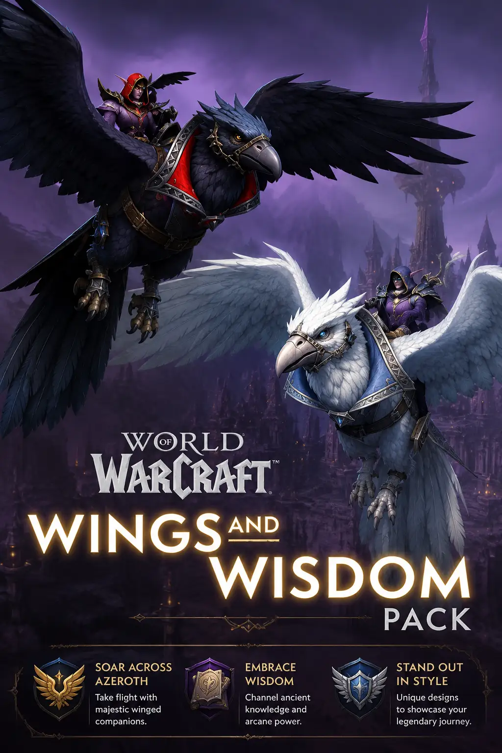 World of Warcraft - Wings and Wisdom Pack DLC (Global) (PC / Mac) - Battle.net Gift
