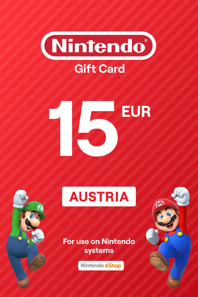 Nintendo eShop 15 EUR Gift Card (Austria) - Digital Key