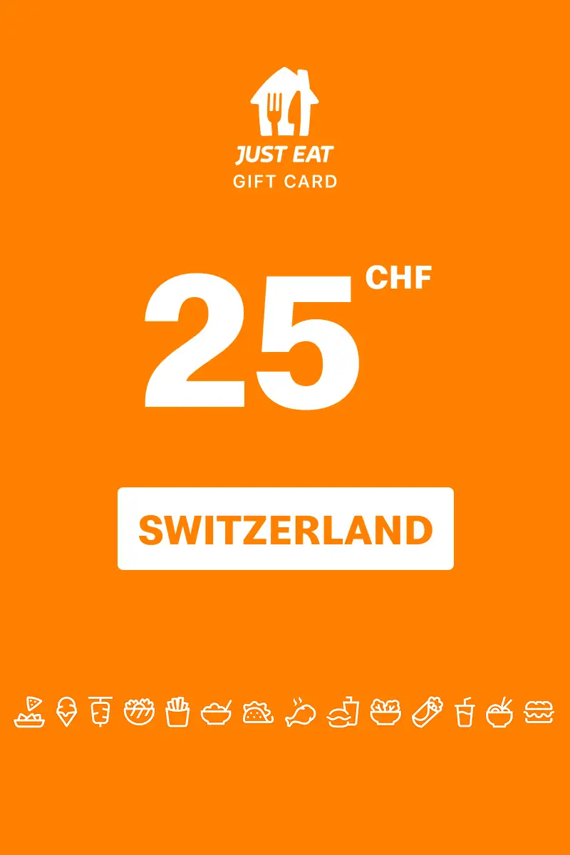 Just Eat 25 CHF Gift Card (Switzerland) - Digital Key