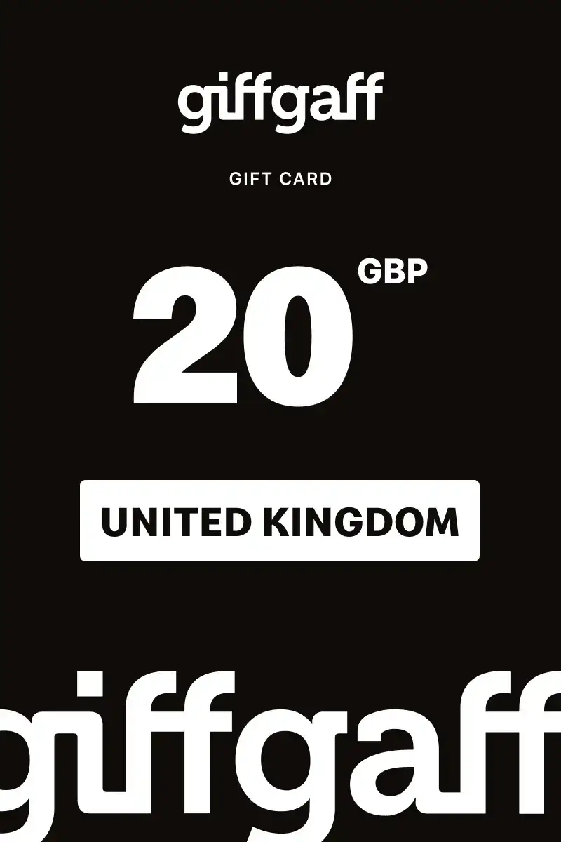 Giff Gaff 20 GBP Gift Card (United Kingdom) - Digital Key