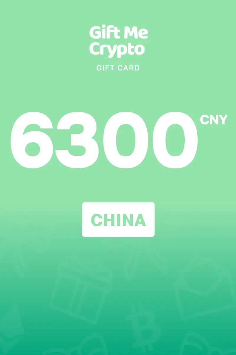 Gift Me Crypto 6300 CNY Gift Card (China) - Digital Key