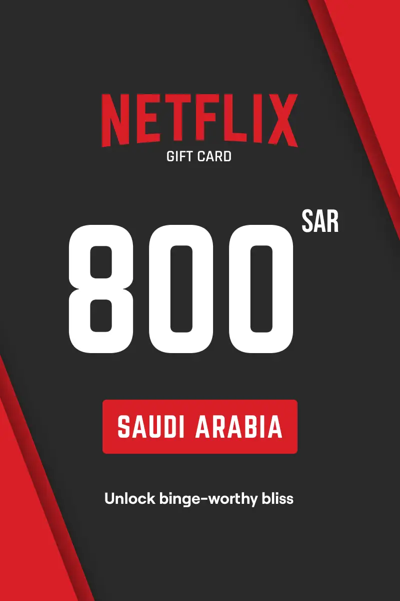 Netflix 800 SAR Gift Card (Saudi Arabia) - Digital Key