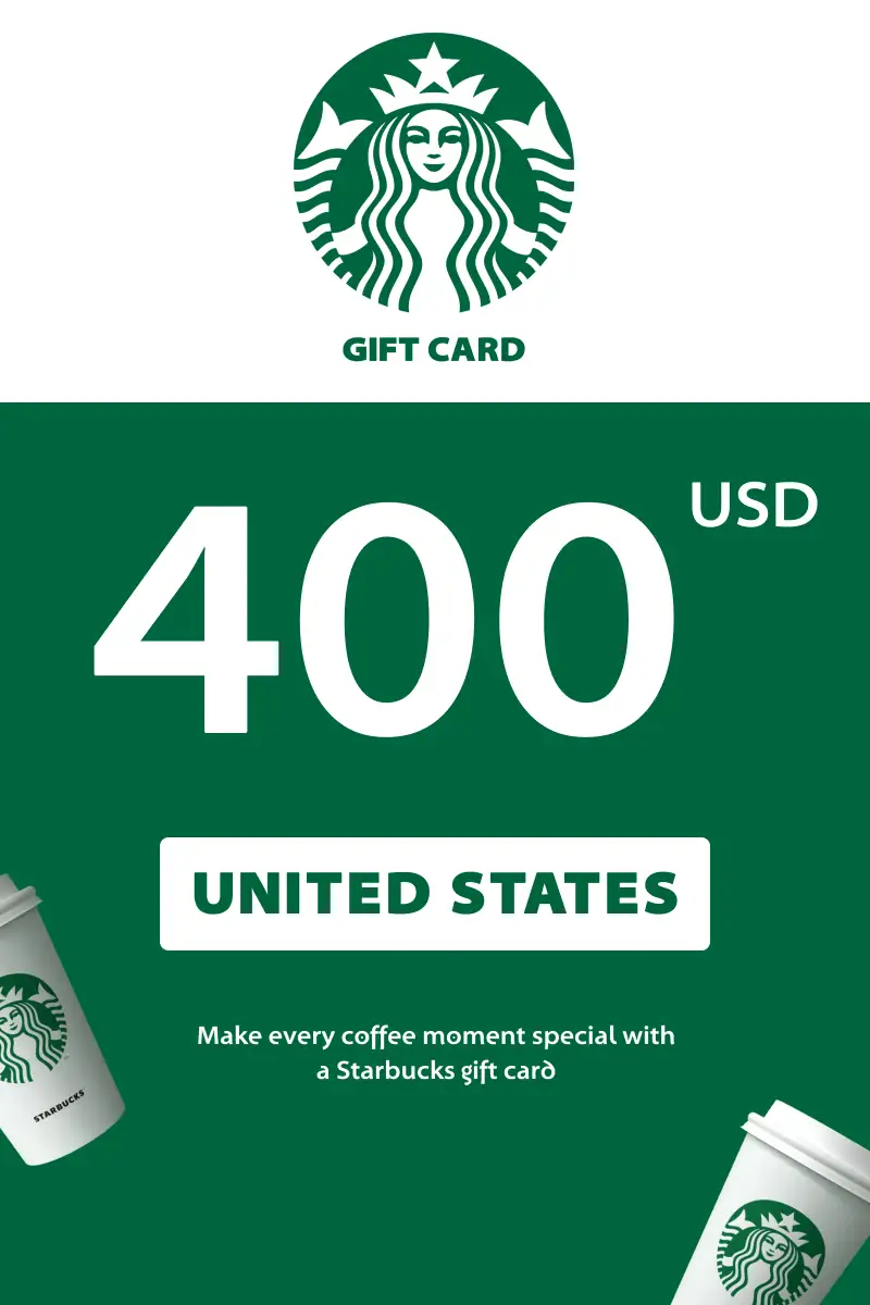 Starbucks 400 USD Gift Card (United States) - Digital Key