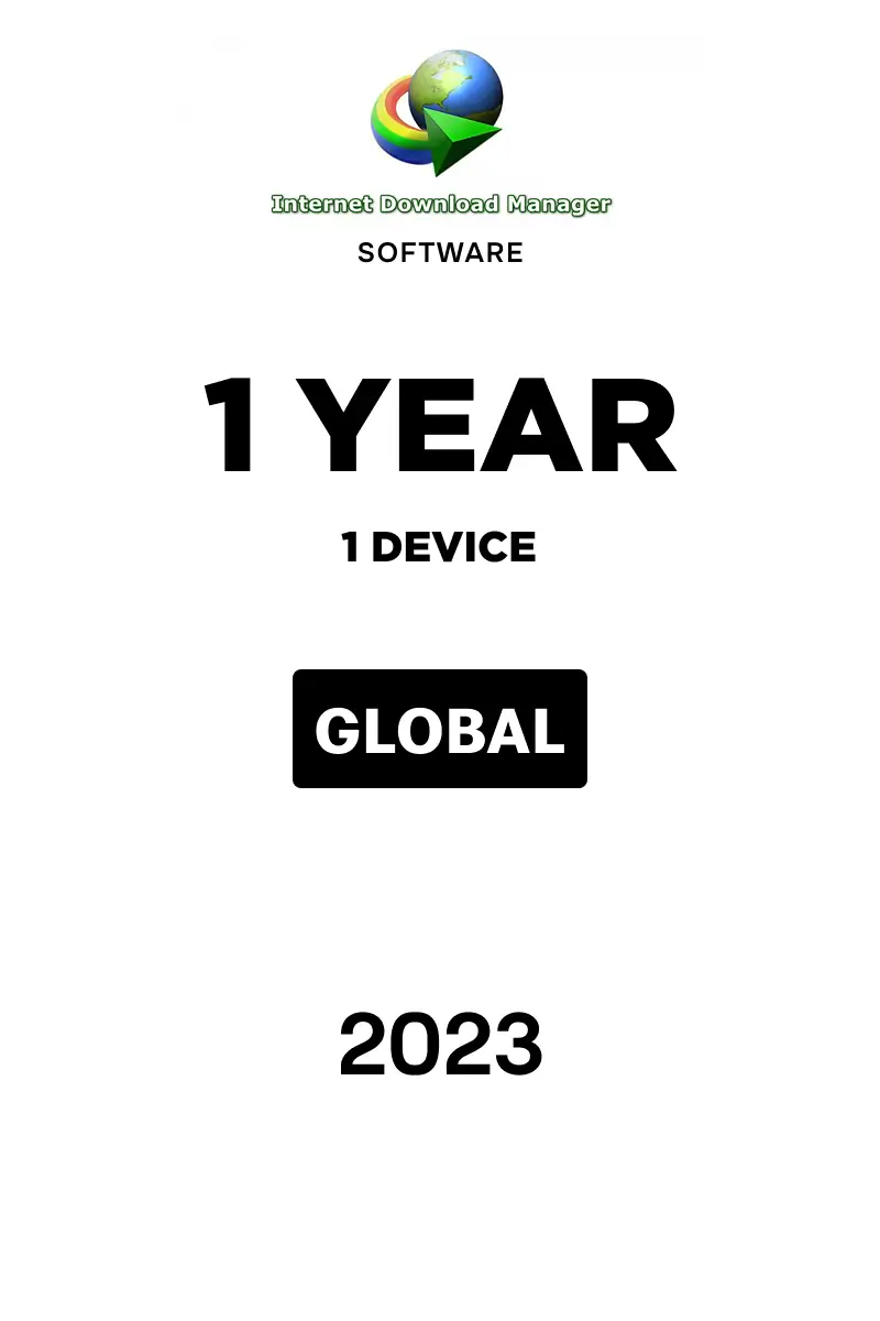 Internet Download Manager (Global) (2023) - 1 Device 1 Year - Digital Key