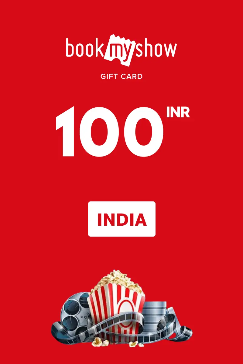 BookMyShow 100 INR Gift Card (India) - Digital Key