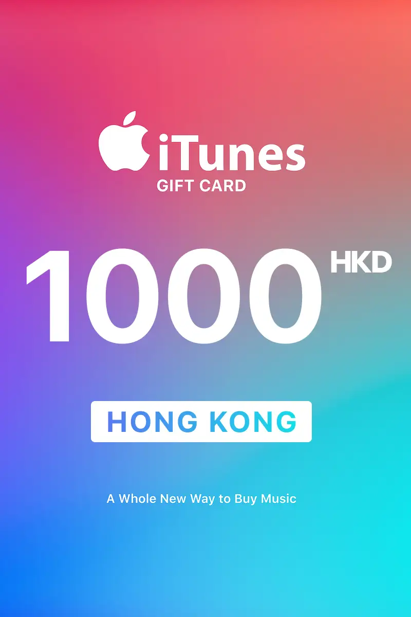 Apple iTunes 1000 HKD Gift Card (Hong Kong) - Digital Key