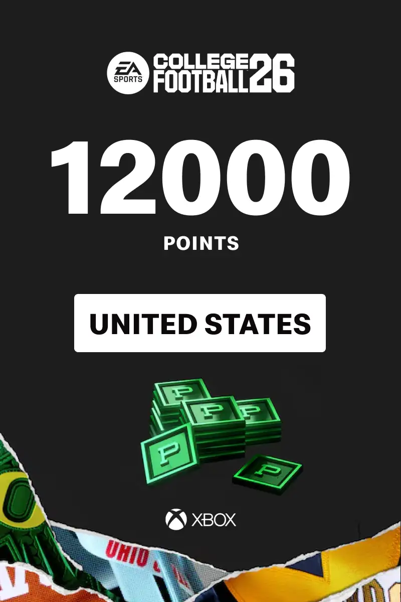 College Football 26 - 12000 Points (United States) (Xbox One / Xbox Series X|S) - Xbox Live - Digital Key