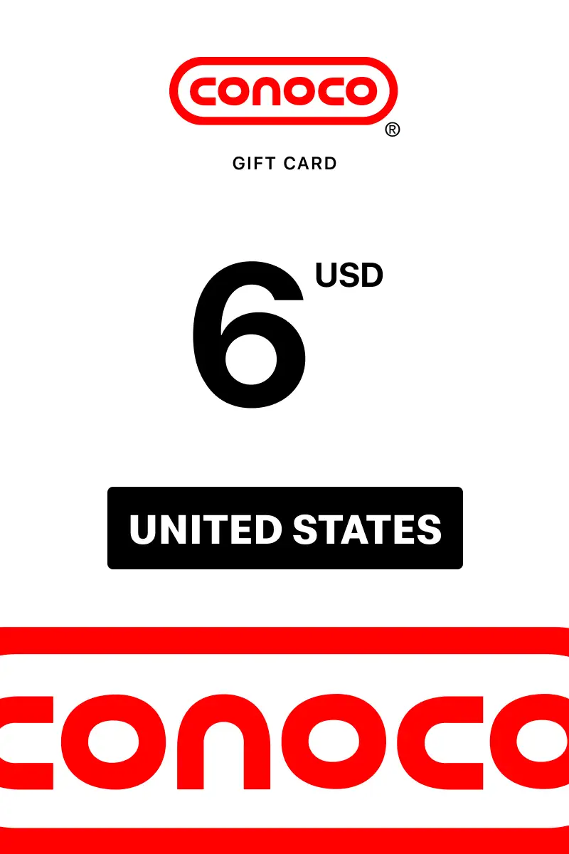 Conoco 6 USD Gift Card (United States) - Digital Key