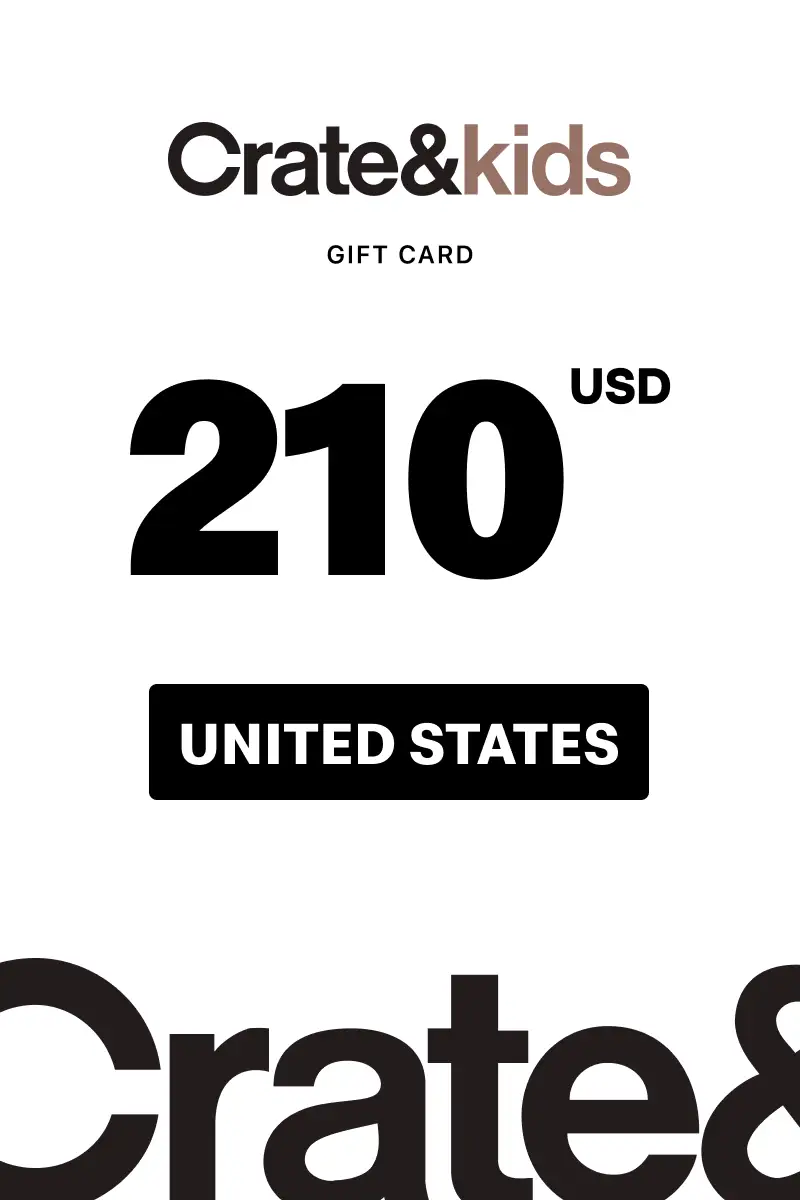Crate and Kids 210 USD Gift Card (United States) - Digital Key
