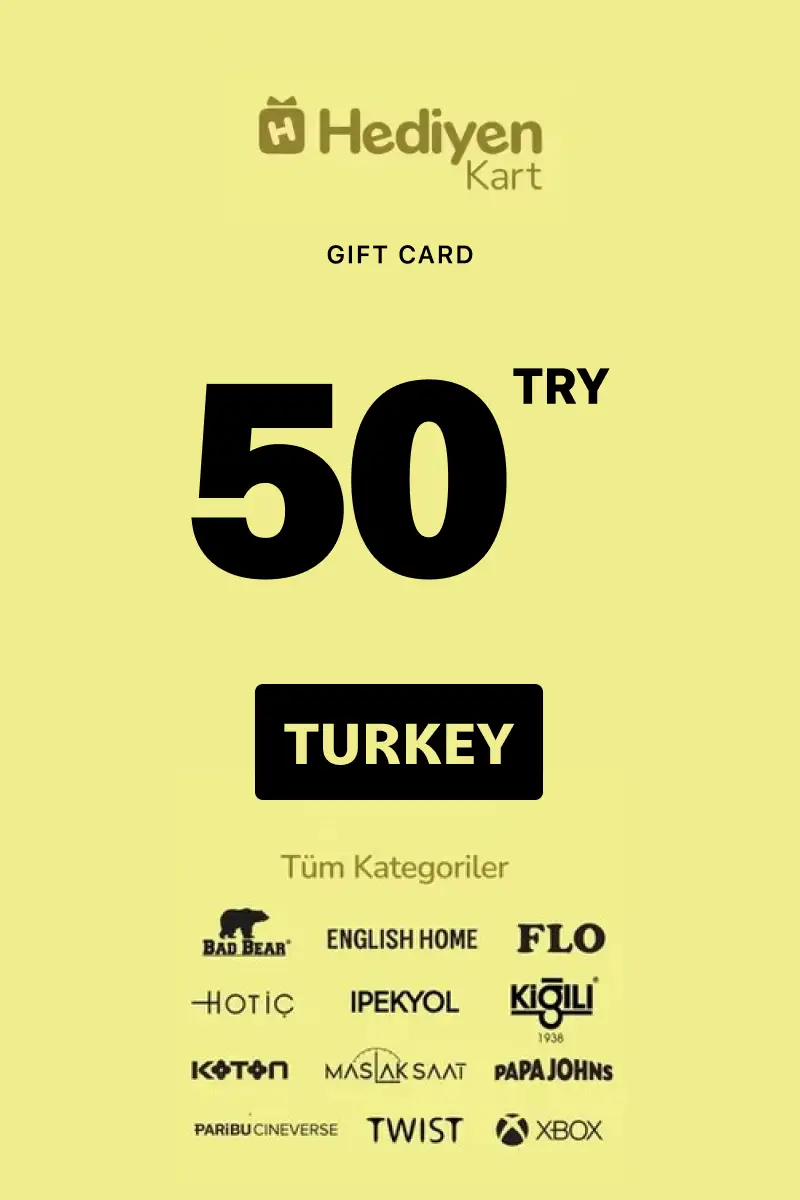 Hediyen Kart -All Access 50 TRY Gift Card (Turkey) - Digital Key