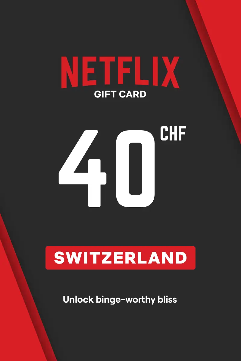 Netflix 40 CHF Gift Card (Switzerland) - Digital Key
