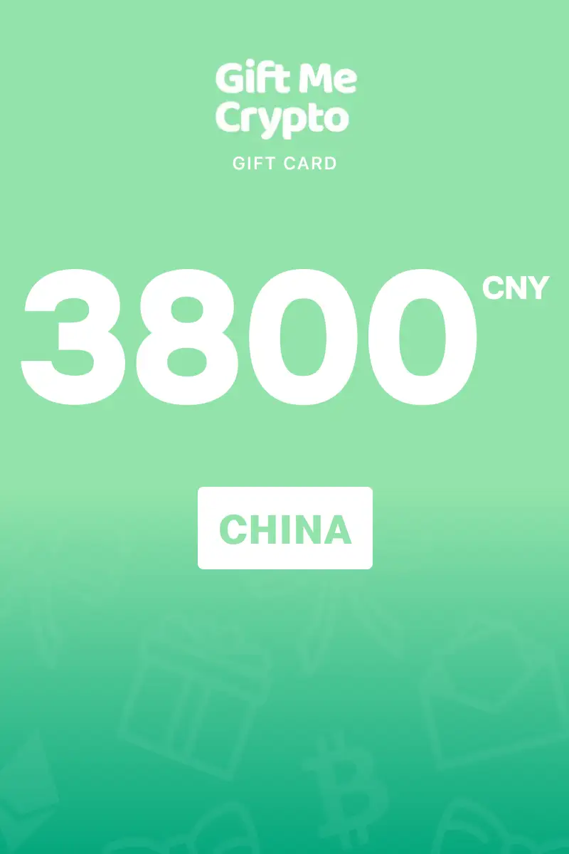 Gift Me Crypto 3800 CNY Gift Card (China) - Digital Key