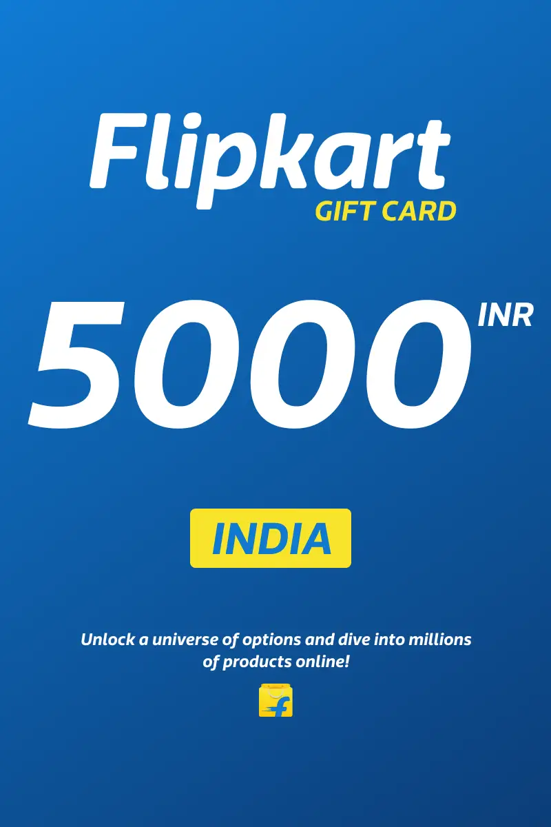 Flipkart 5000 INR Gift Card (India) - Digital Key