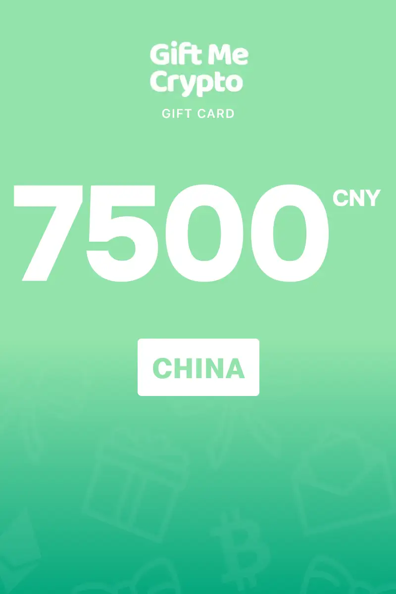 Gift Me Crypto 7500 CNY Gift Card (China) - Digital Key