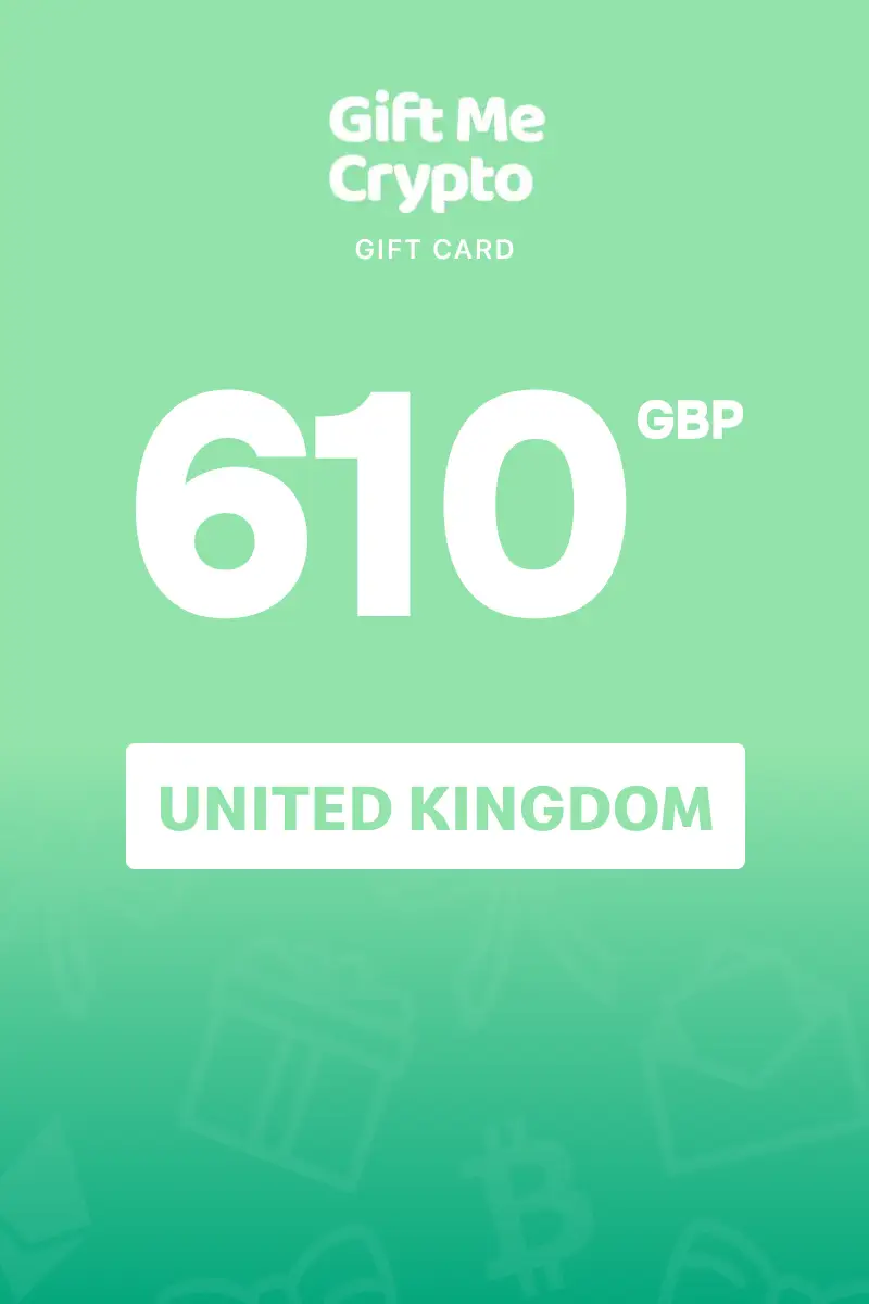 Gift Me Crypto (BTC) 610 GBP Gift Card (United Kingdom) - Digital Key