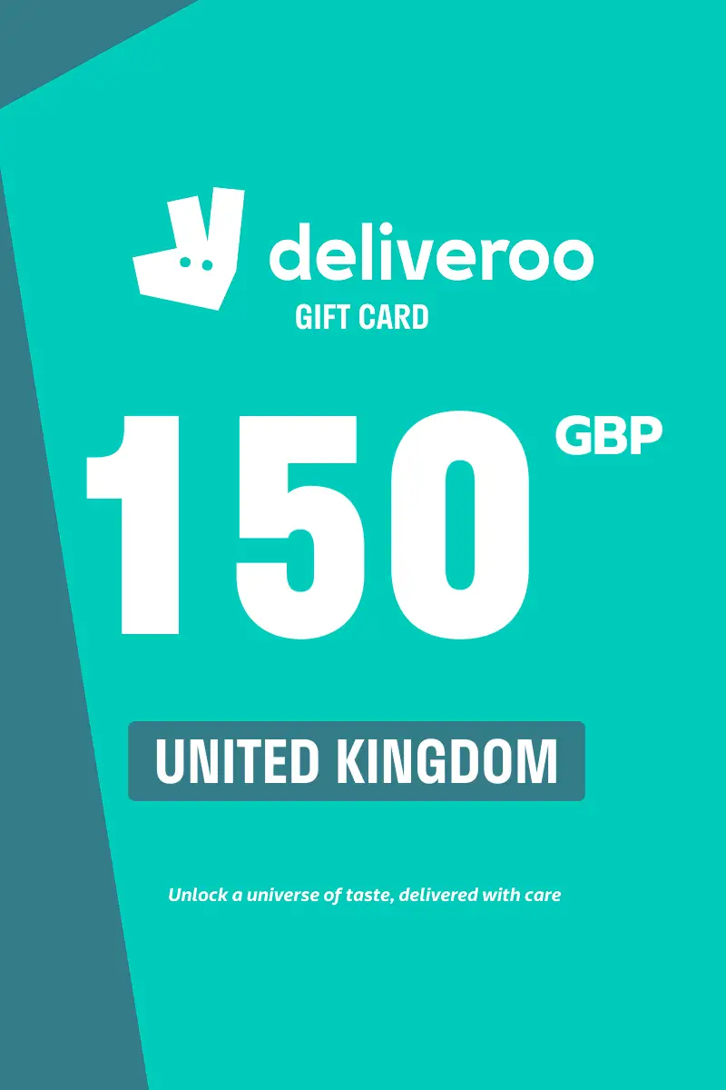 Deliveroo 150 GBP Gift Card (United Kingdom) - Digital Key