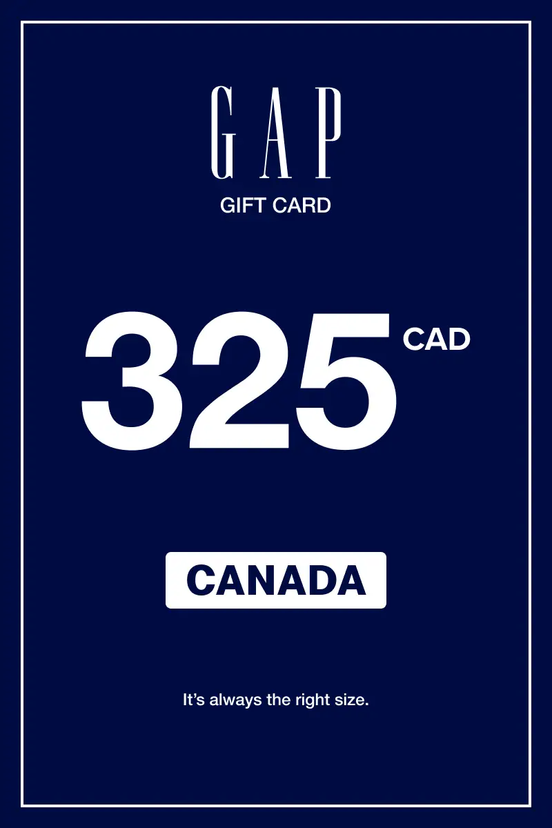 Gap 325 CAD Gift Card (Canada) - Digital Key