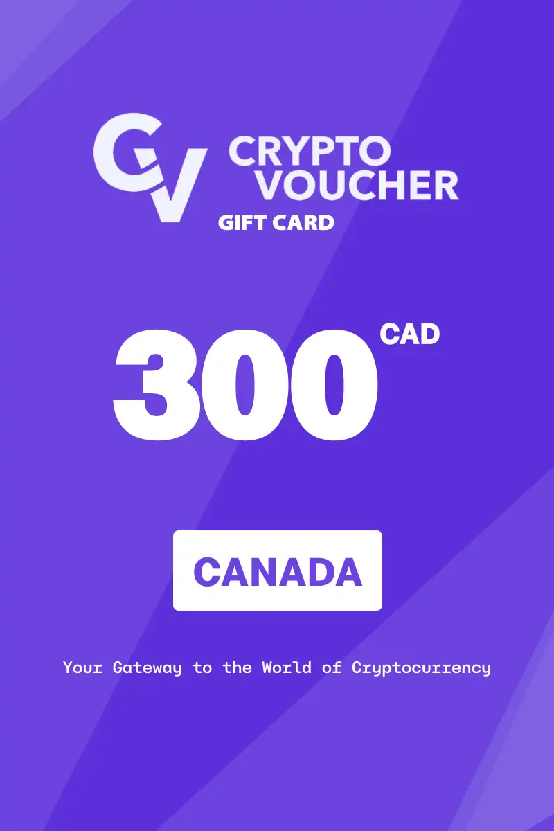 Crypto Voucher 300 CAD Gift Card (Canada) - Digital Key