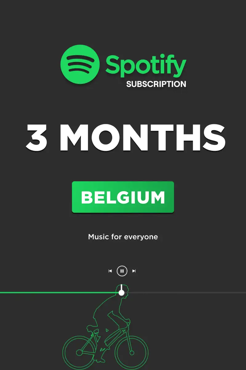 Buy Spotify 3 Months Subscription (Belgium) Digital Key