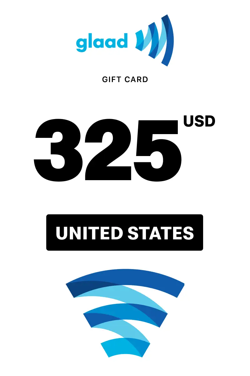 GLAAD 325 USD Gift Card (United States) - Digital Key