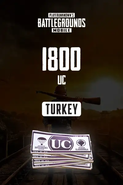 PUBG Mobile - 1800 UC (Turkey) - Digital Key