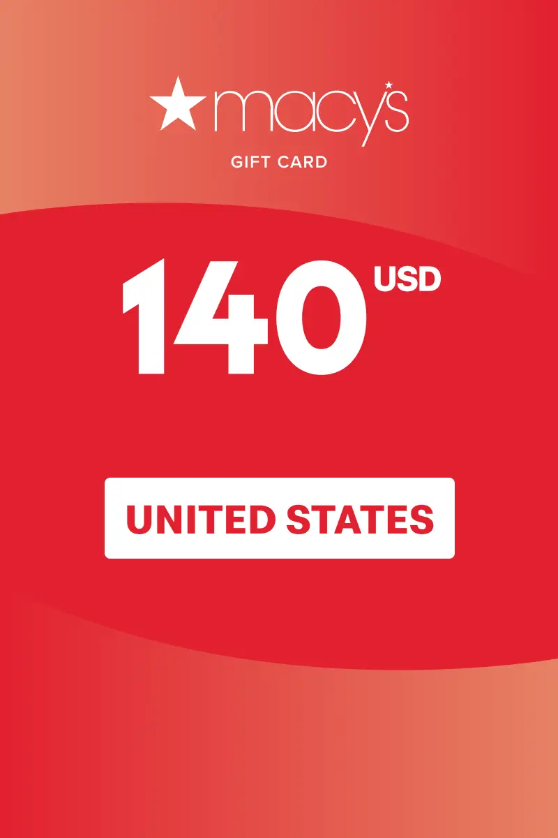 Macy's 140 USD Gift Card (United States) - Digital Key