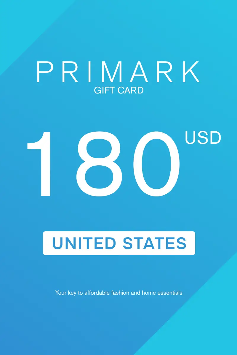 Primark 180 USD Gift Card (United States) - Digital Key