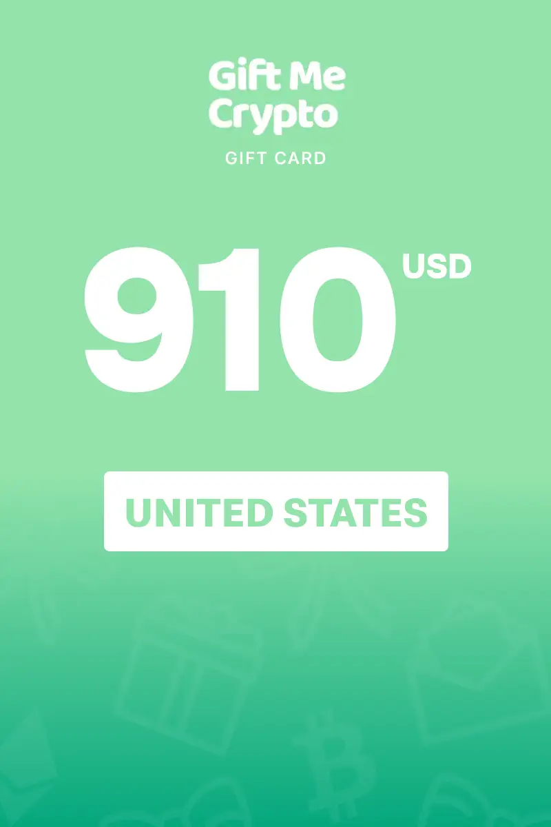 Gift Me Crypto (ETH) 910 USD Gift Card (United States) - Digital Key