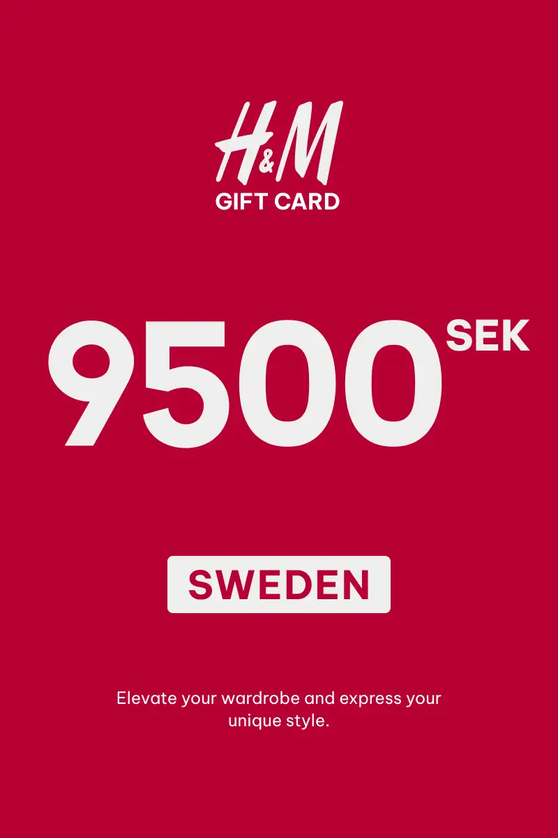 HandM 9500 SEK Gift Card (Sweden) - Digital Key