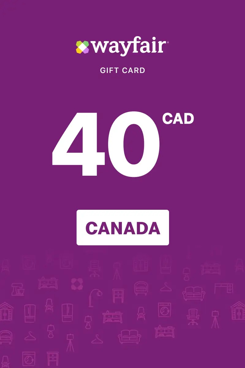Wayfair 40 CAD Gift Card (Canada) - Digital Key