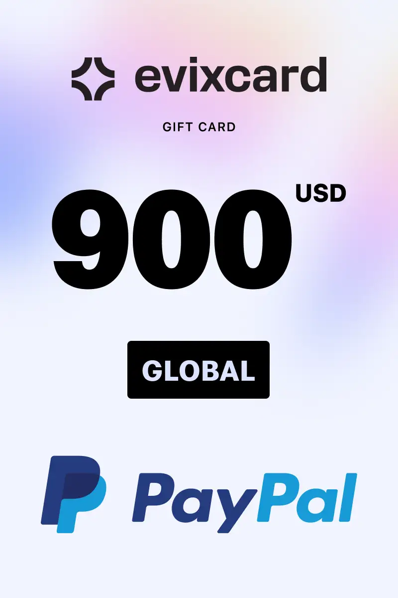 EvixCard PayPal 900 USD Gift Card (Global) - Digital Key