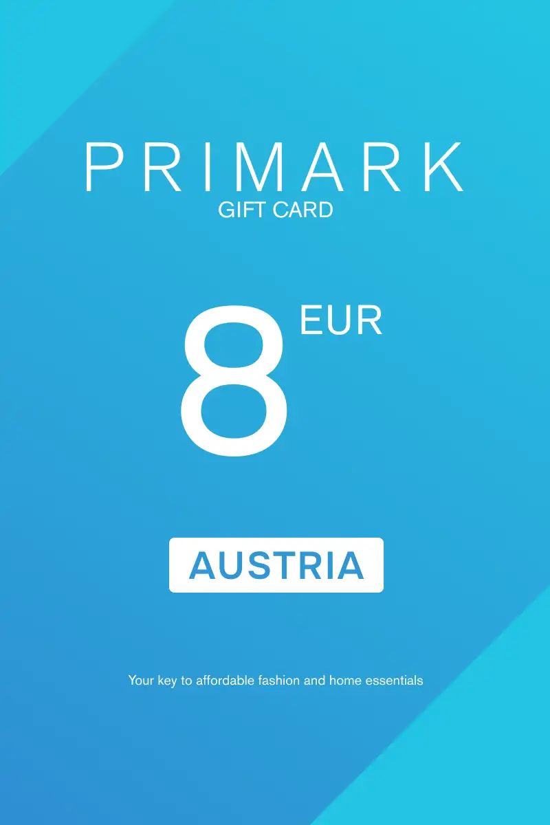 Primark 8 EUR Gift Card (Austria) - Digital Key