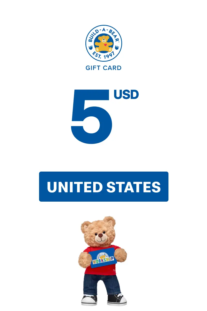 Build A Bear 5 USD Gift Card (United States) - Digital Key