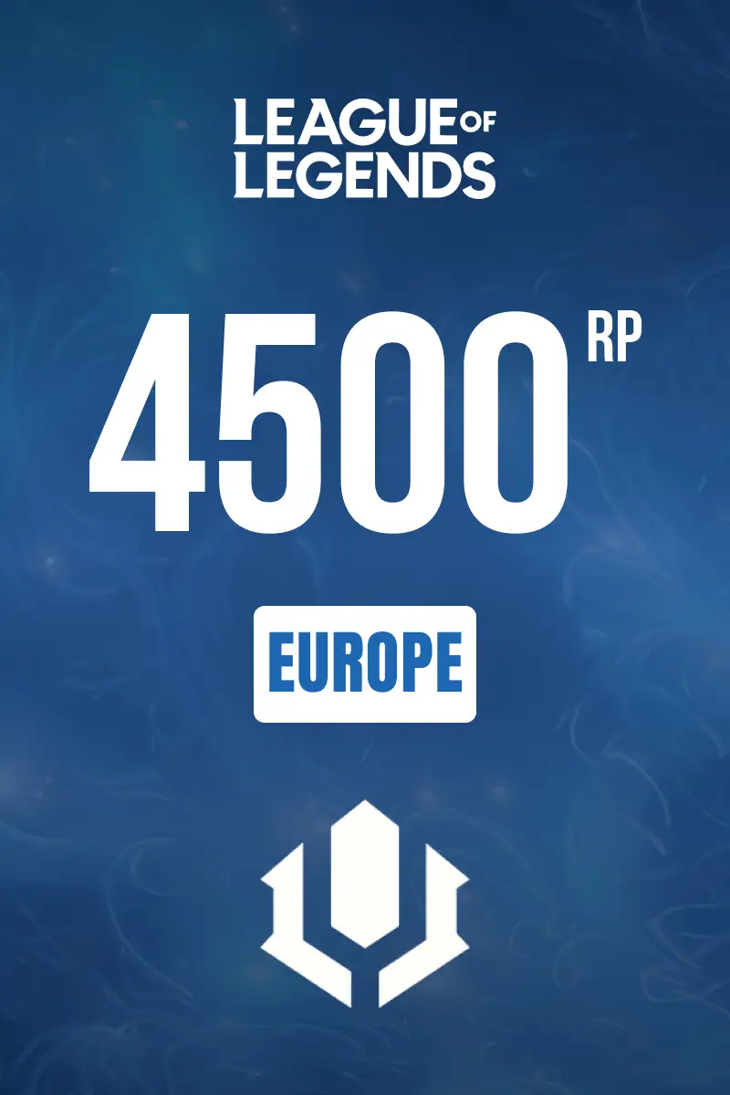 League of Legends 4500 RP (Europe) - Digital Key