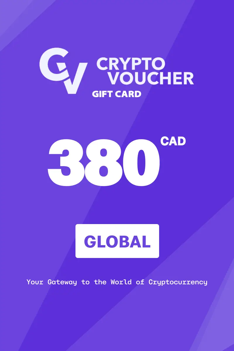 Crypto Voucher 380 CAD Gift Card (Global) - Digital Key