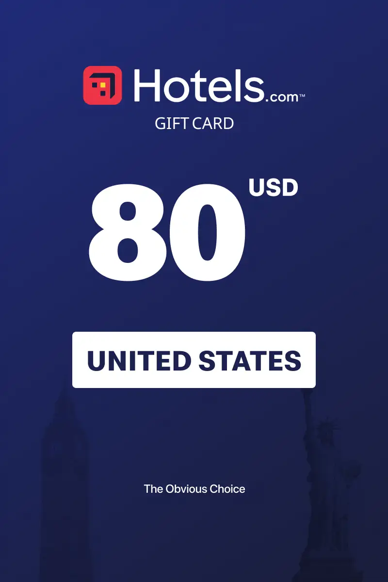 Hotels.com 80 USD Gift Card (United States) - Digital Key