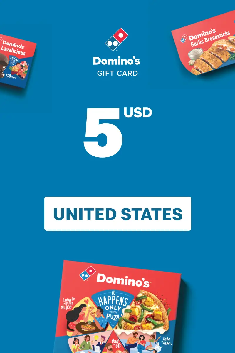 Dominos Pizza 5 USD Gift Card (United States) - Digital Key