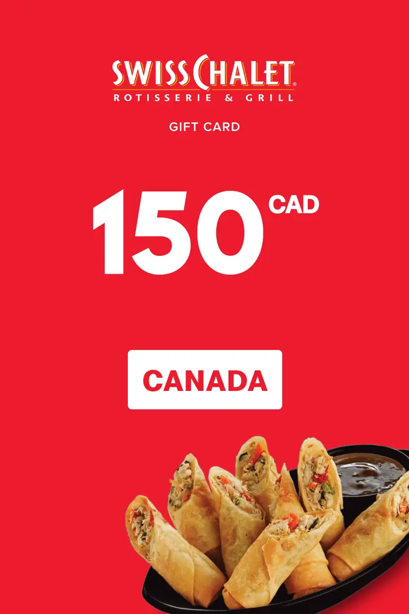 Swiss Chalet 150 CAD Gift Card (Canada) - Digital Key