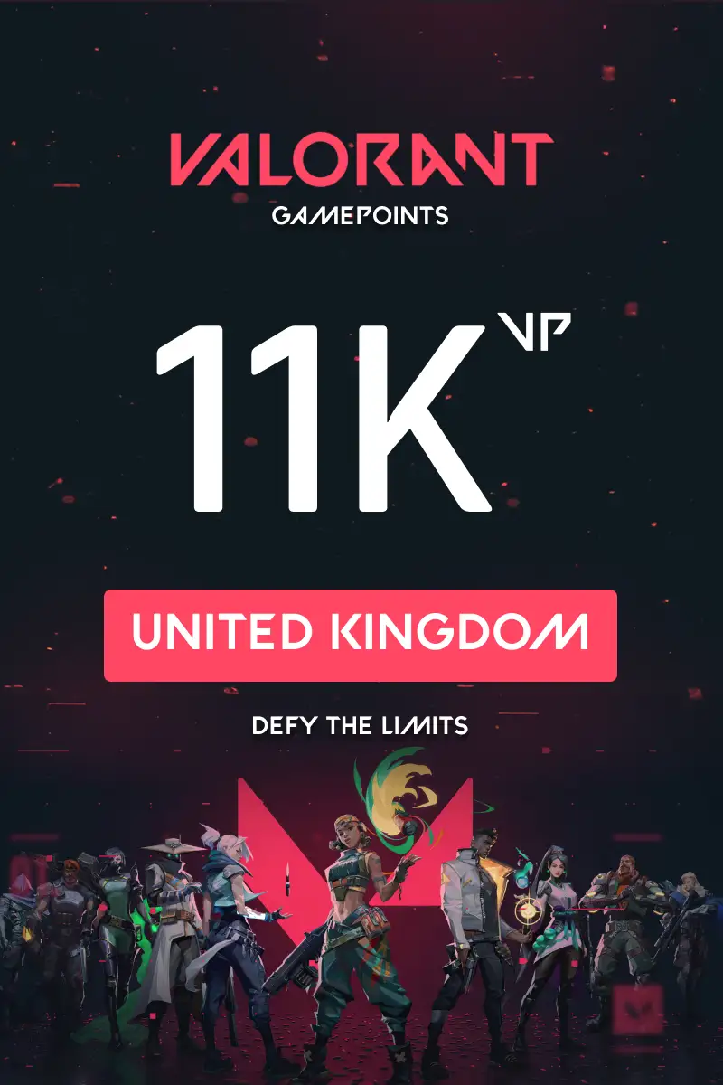 VALORANT 11000 Valorant Points (United Kingdom) - Digital Key