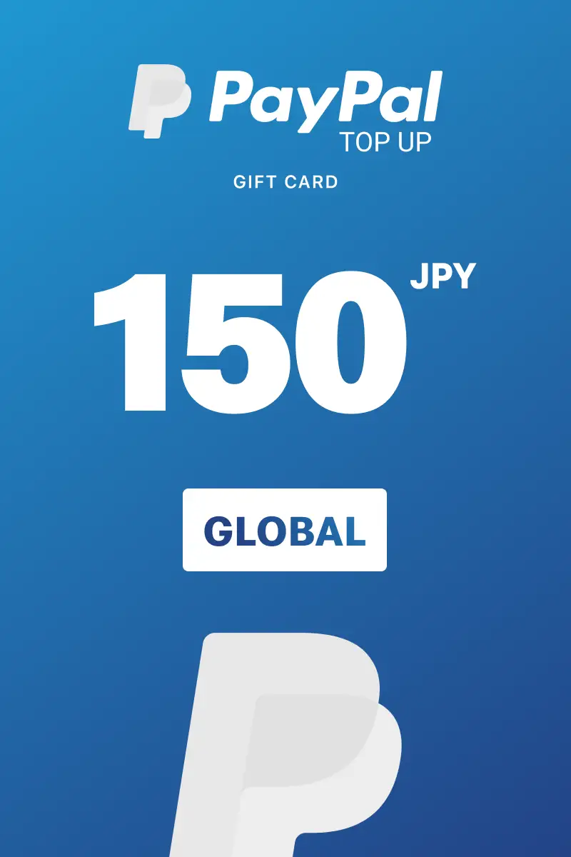 PayPal Instant Top Up 150 JPY Gift Card (Global) - Digital Key