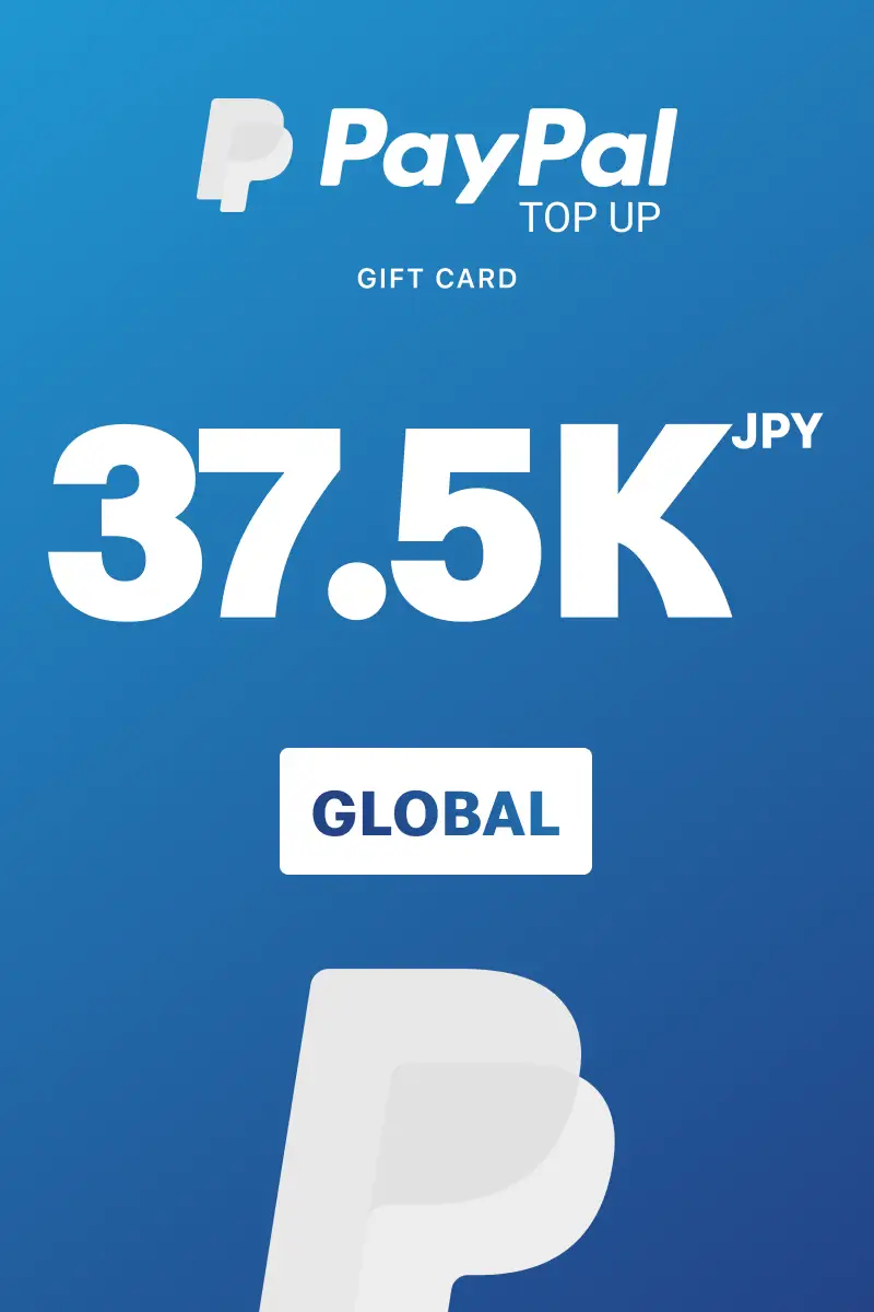 PayPal Instant Top Up 37500 JPY Gift Card (Global) - Digital Key