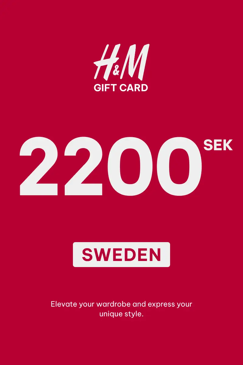 HandM 2200 SEK Gift Card (Sweden) - Digital Key